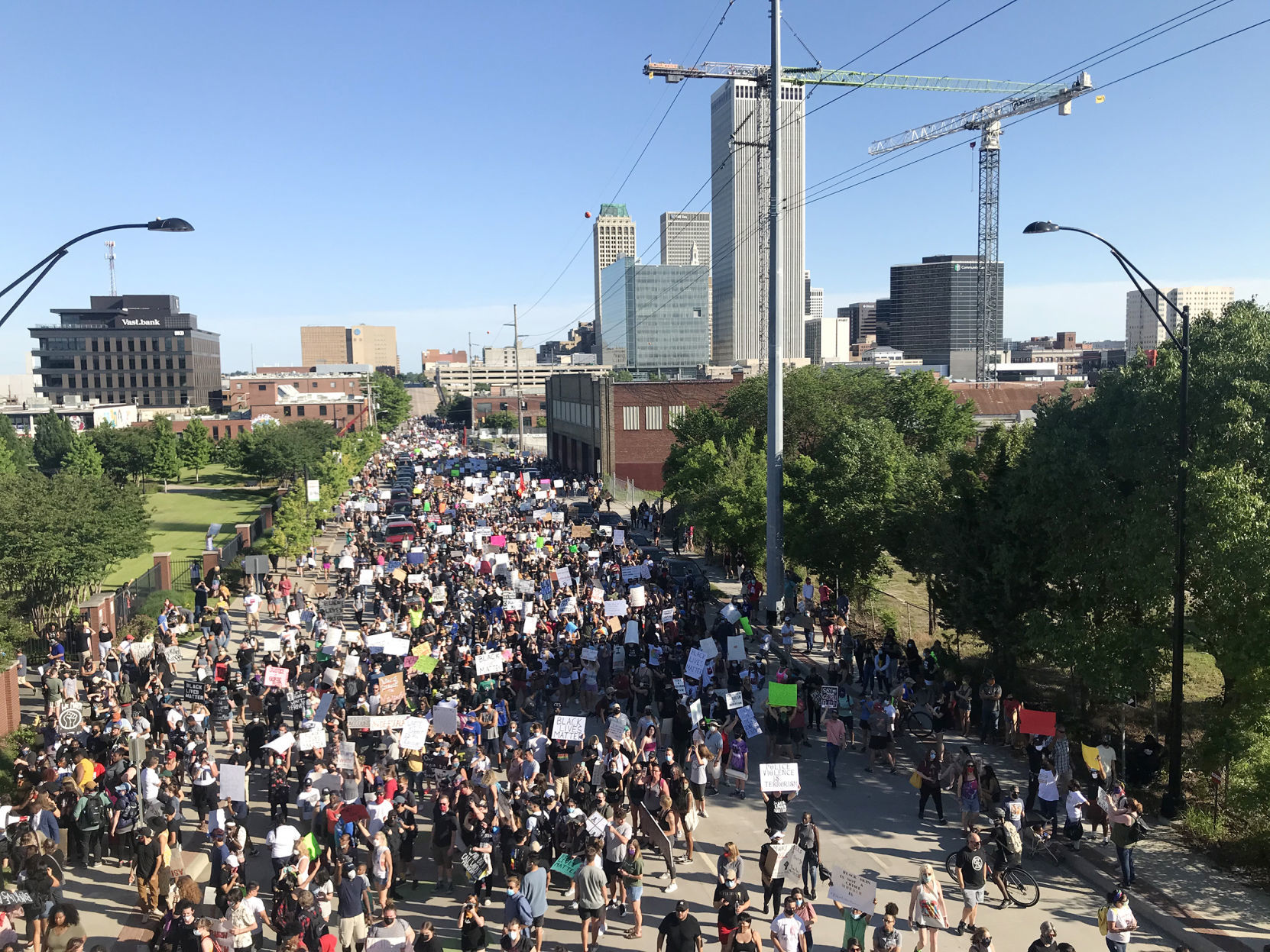 Black Lives Matter protest in Tulsa